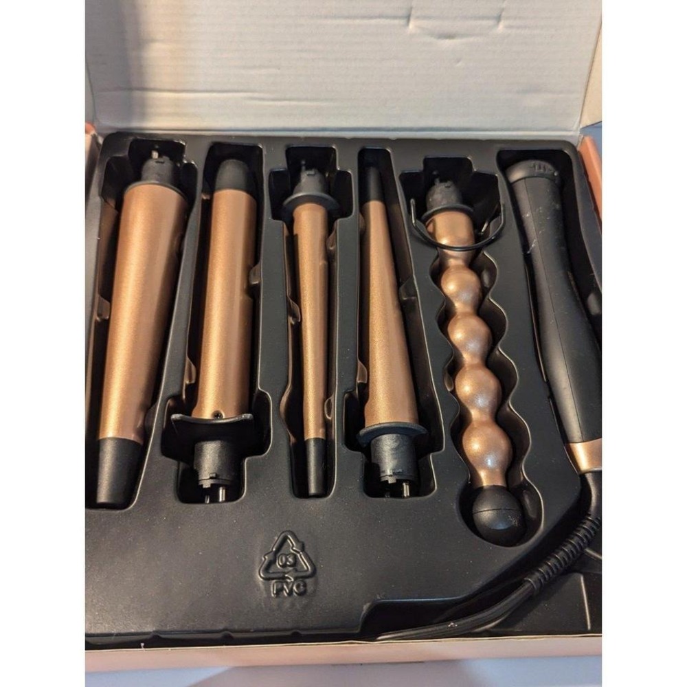 5 in 1‎ Hair Curling Iron Wand Set Interchangeable Barrels, Wave Curling Iron